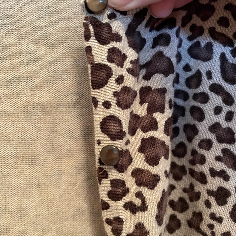 Leopard print cardigan